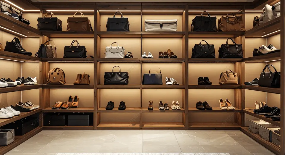 متاجر الأحذية والحقائب الفاخرة في مركز القرعاوي قاليريا